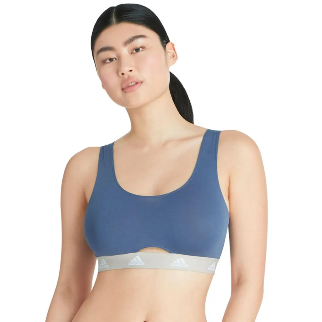 Brassière femme Coton Logo Adidas multicolore