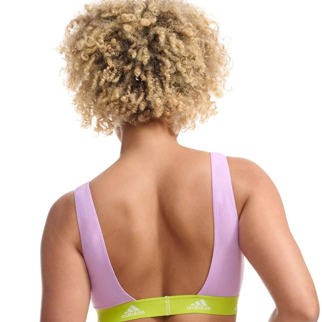Brassière femme Coton Logo Adidas rose