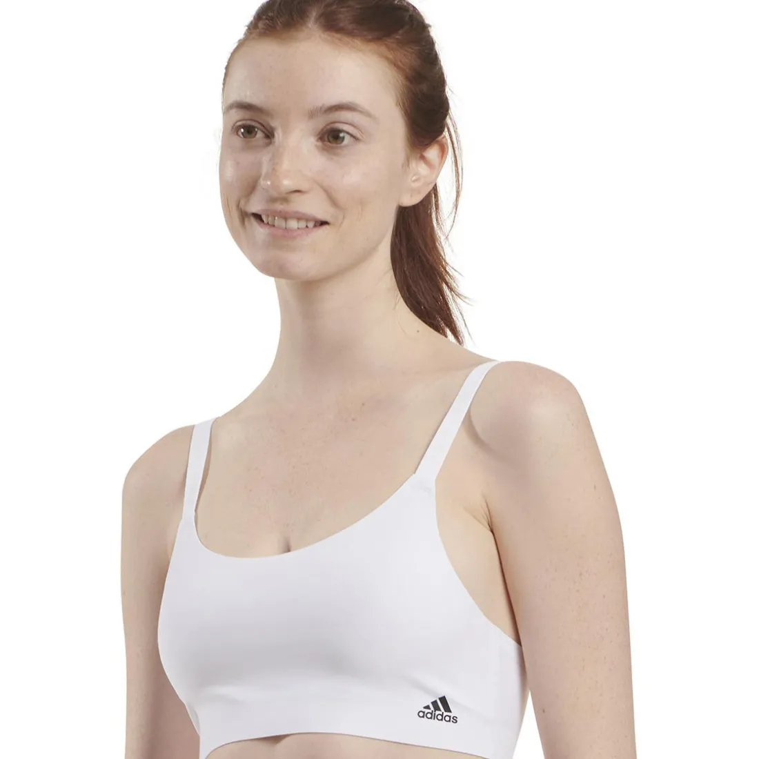 Brassière femme Micro Free Cut Adidas blanc