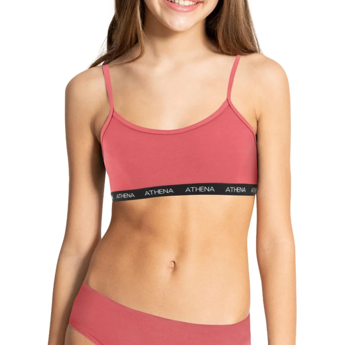 Brassière fille My Petit Prix Athena Fille rouge en coton