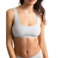 Brassière Kate gris en coton