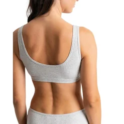 Brassière Kate gris en coton