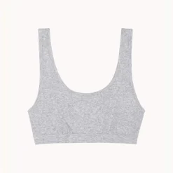 Brassière Kate gris en coton