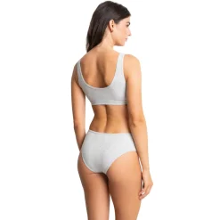 Brassière Kate gris en coton