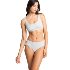 Brassière Kate gris en coton