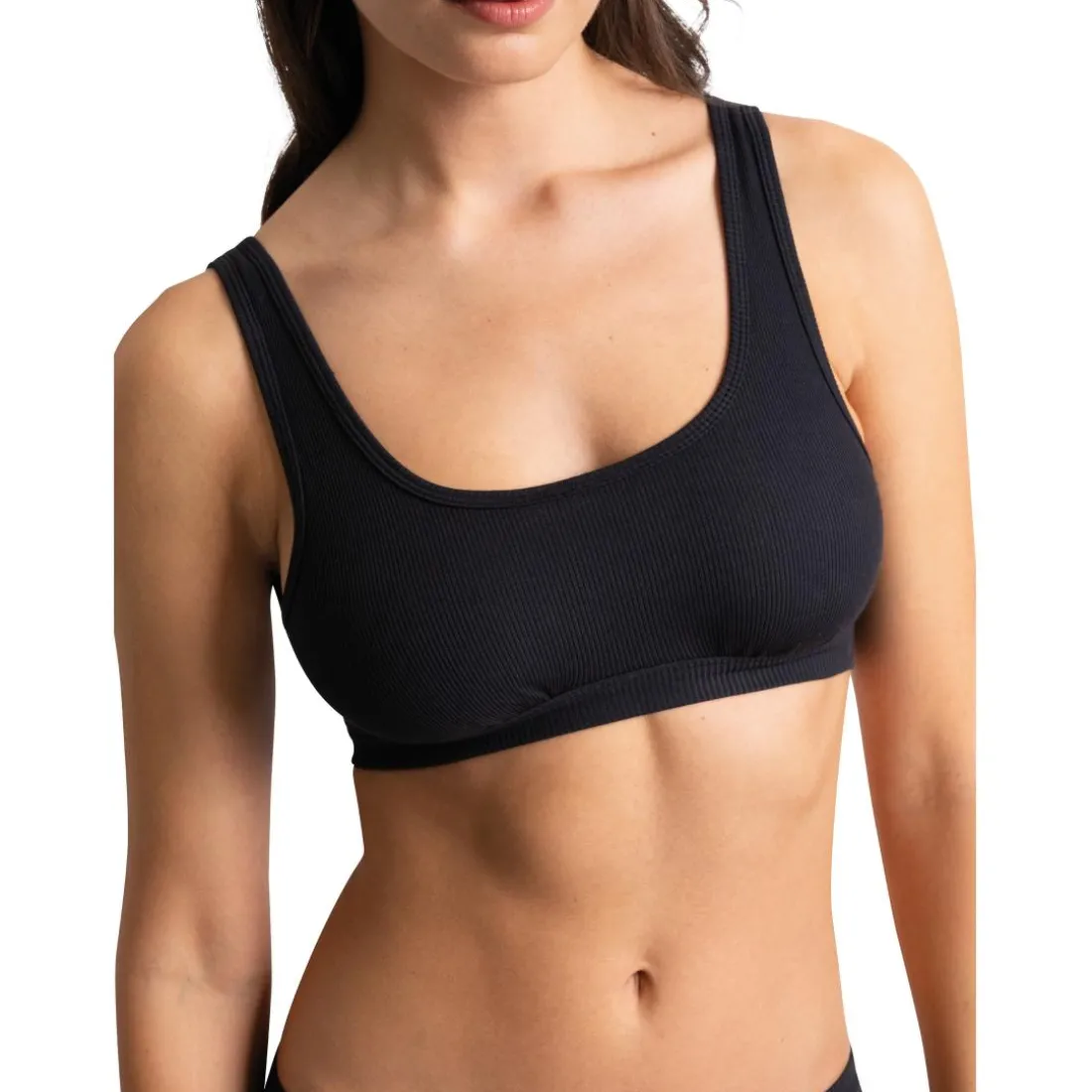 Brassière Kate noir en coton