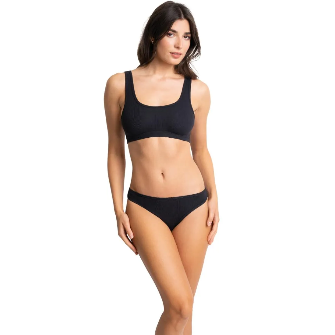 Brassière Kate noir en coton