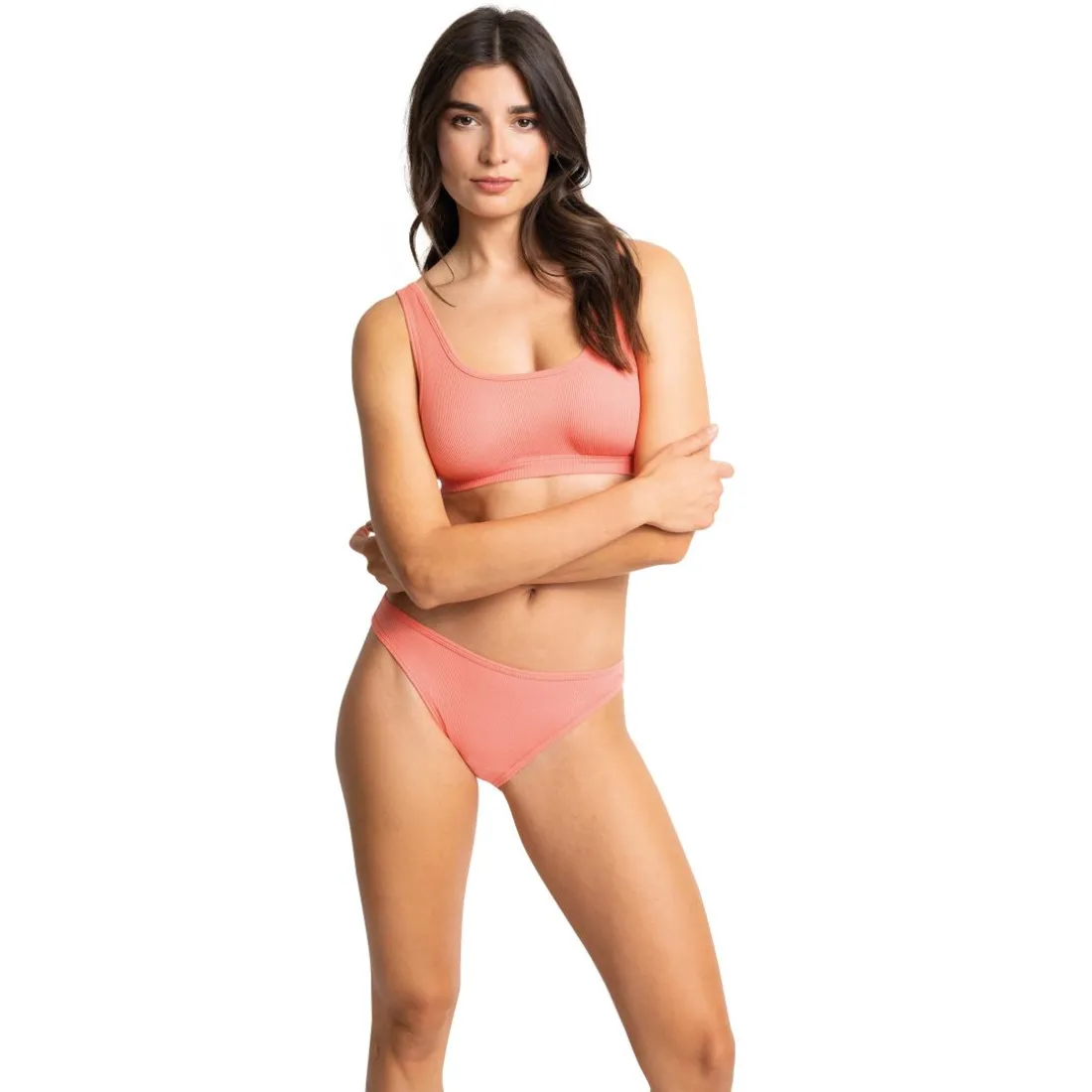 Brassière Kate orange en coton