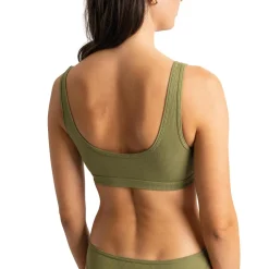 Brassière Kate vert en coton