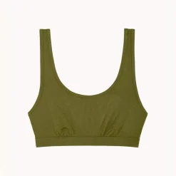 Brassière Kate vert en coton