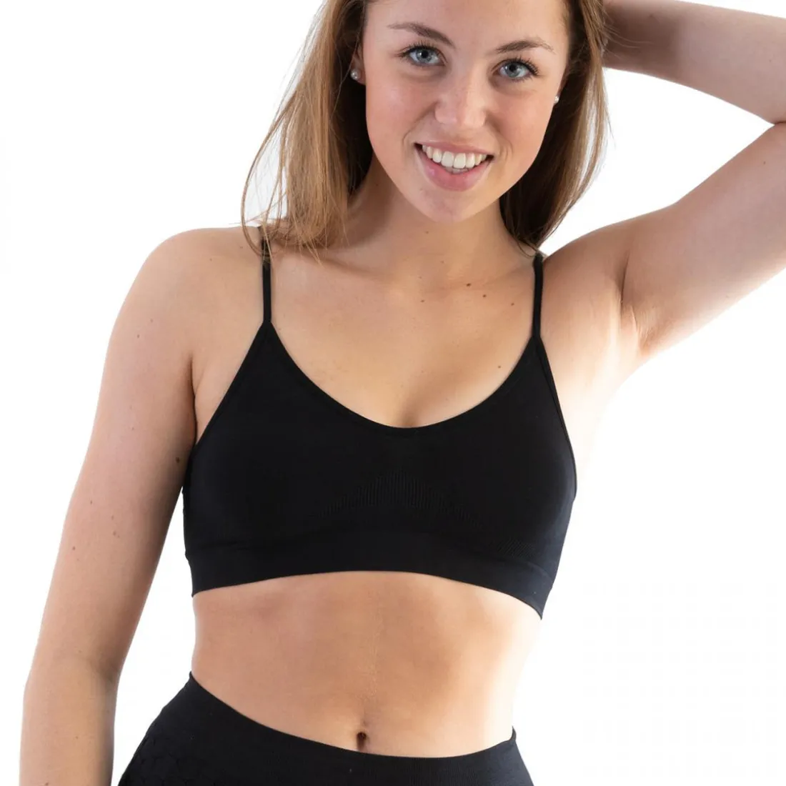 Brassière Raffermissante Confort Fines Bretelles Noire Lytess