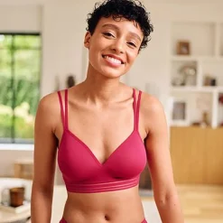 Brassière sans armatures - Rouge
