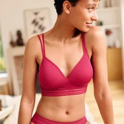 Brassière sans armatures - Rouge