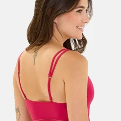 Brassière sans armatures - Rouge