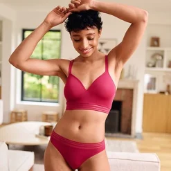 Brassière sans armatures - Rouge