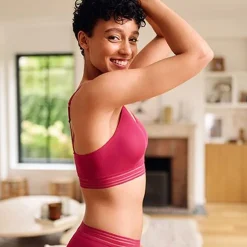 Brassière sans armatures - Rouge