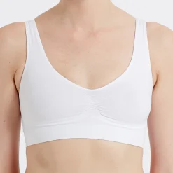 Brassière sans armatures blanche