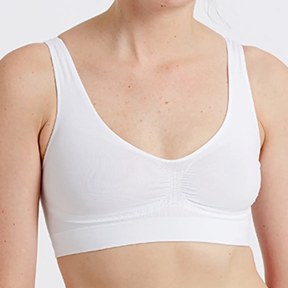 Brassière sans armatures blanche