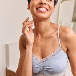 Brassière sans armatures Bleu Persan Chiné