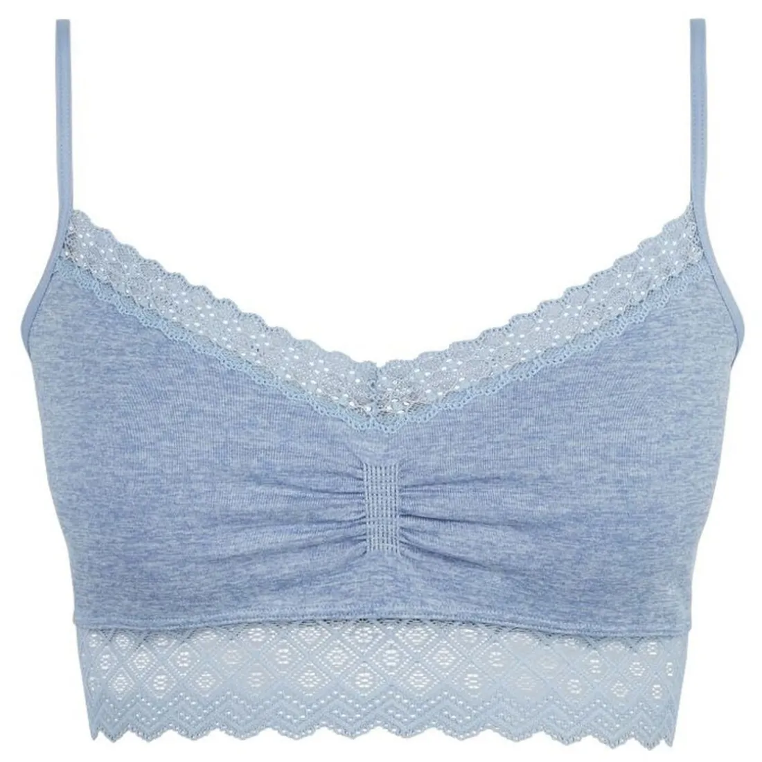 Brassière sans armatures Bleu Persan Chiné