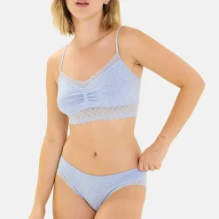 Brassière sans armatures Bleu Persan Chiné
