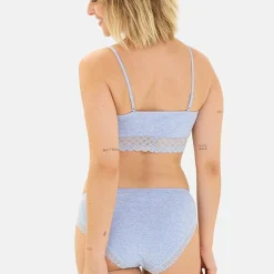 Brassière sans armatures Bleu Persan Chiné