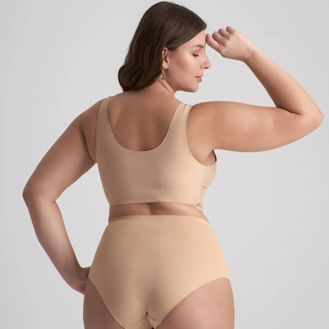 Brassière sans armatures invisible - Beige Bye Bra à col V
