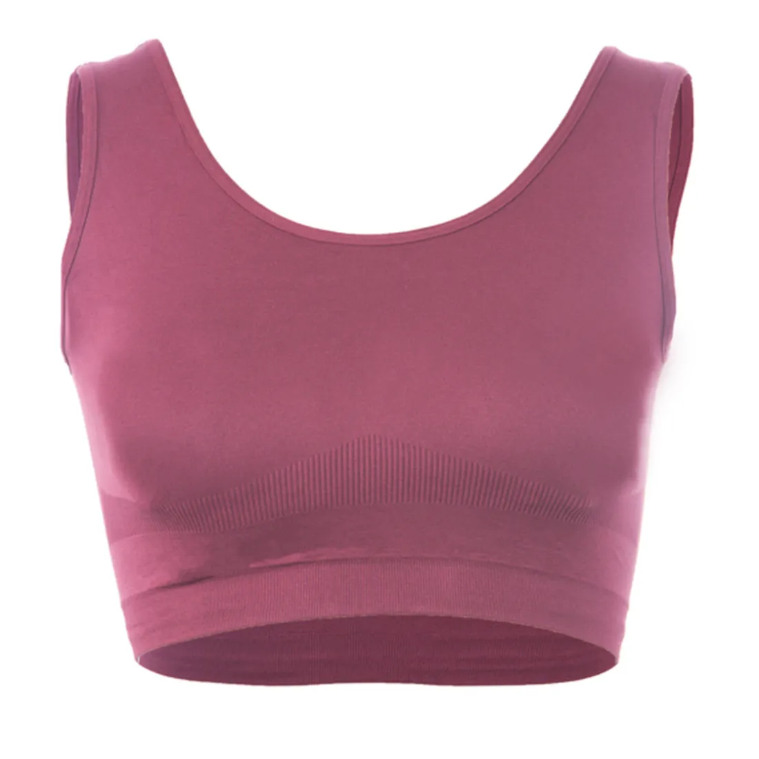 Brassière sans armatures légère rose