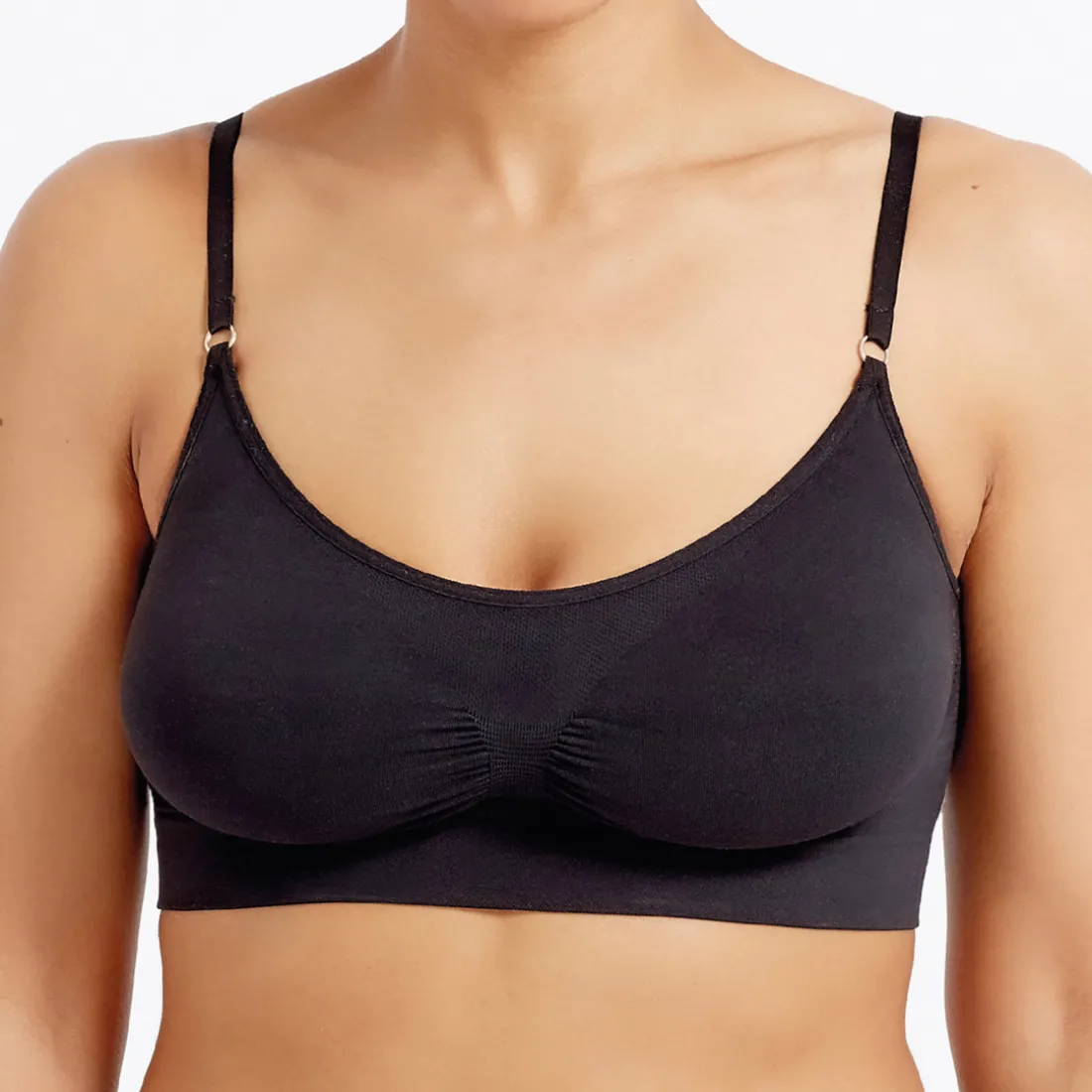 Brassière sans armatures noire