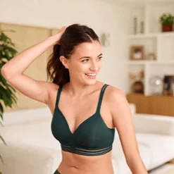 Brassière sans armatures vert