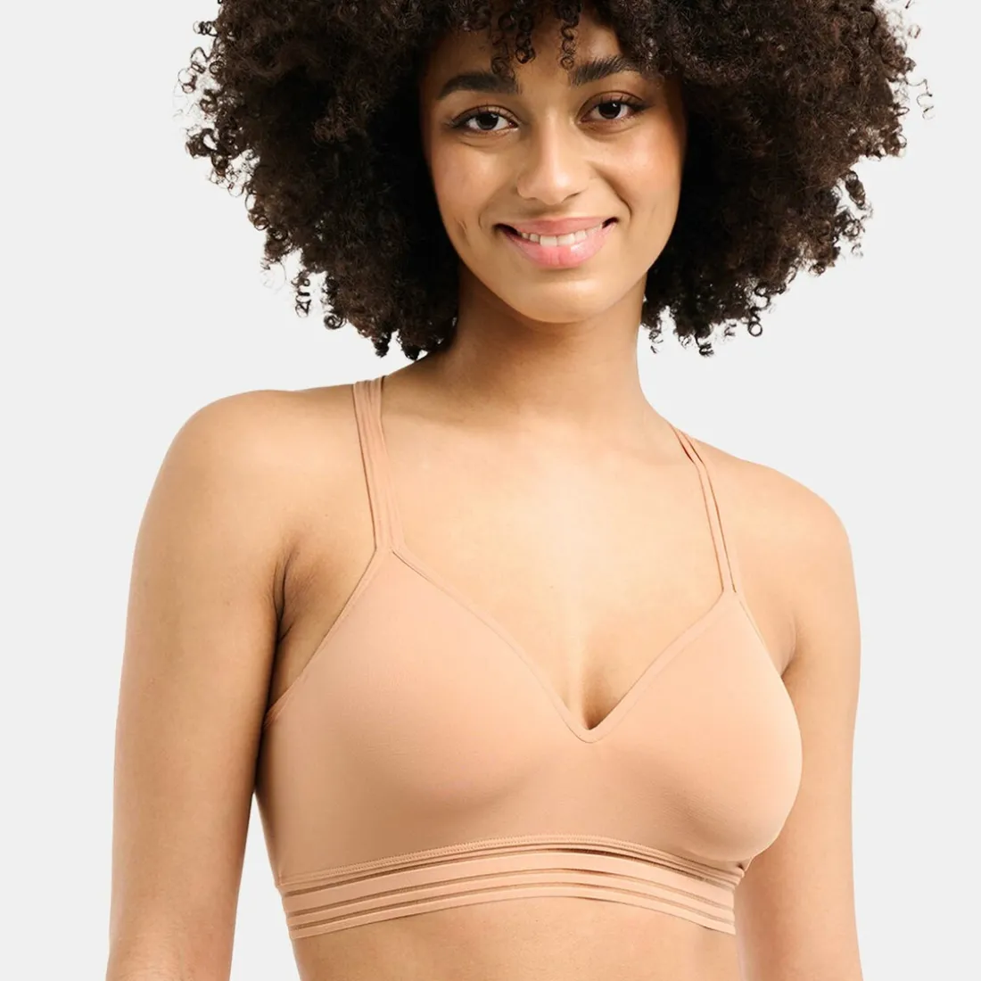 Brassière sans coques et armatures - Beige