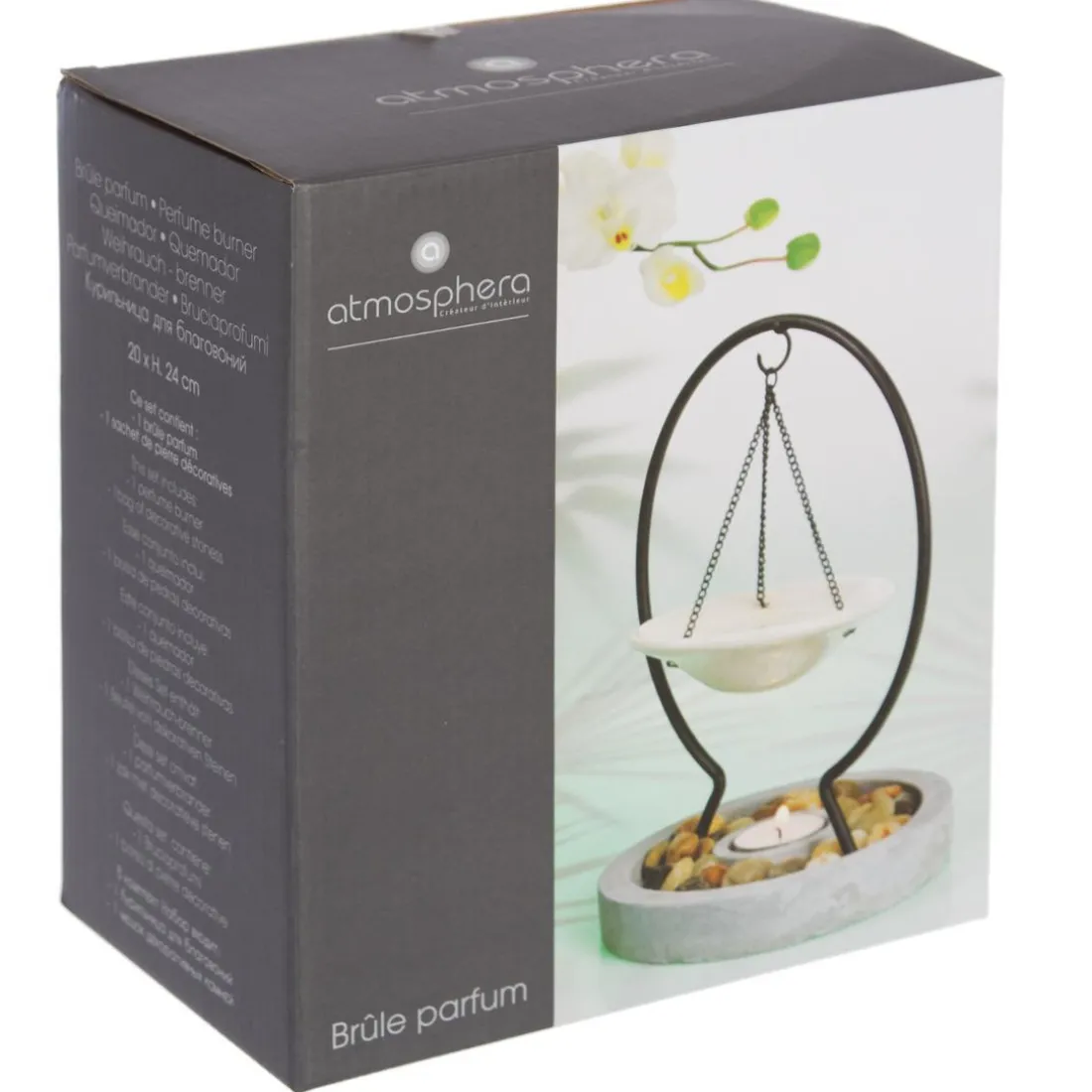 Brûle parfum + pierres 20x24