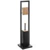 Brosse WC + Dérouleur Natureo Noir
