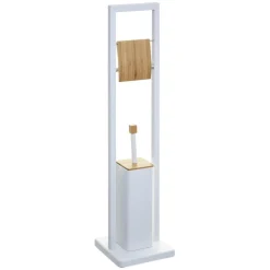 Brosse WC + Dérouleur Natureo Blanc