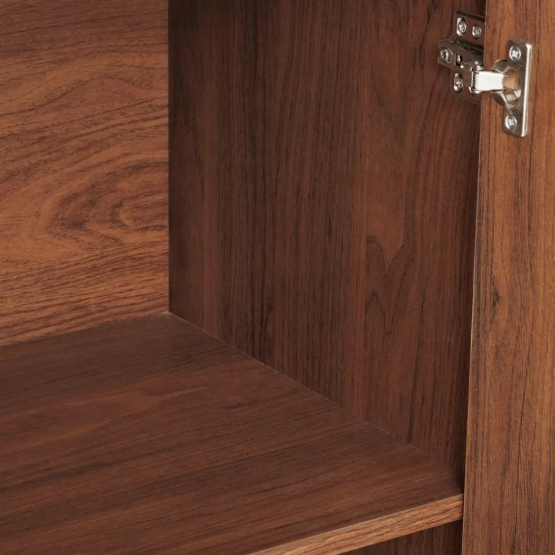 Buffet 2 portes 1 étagères Wany marron