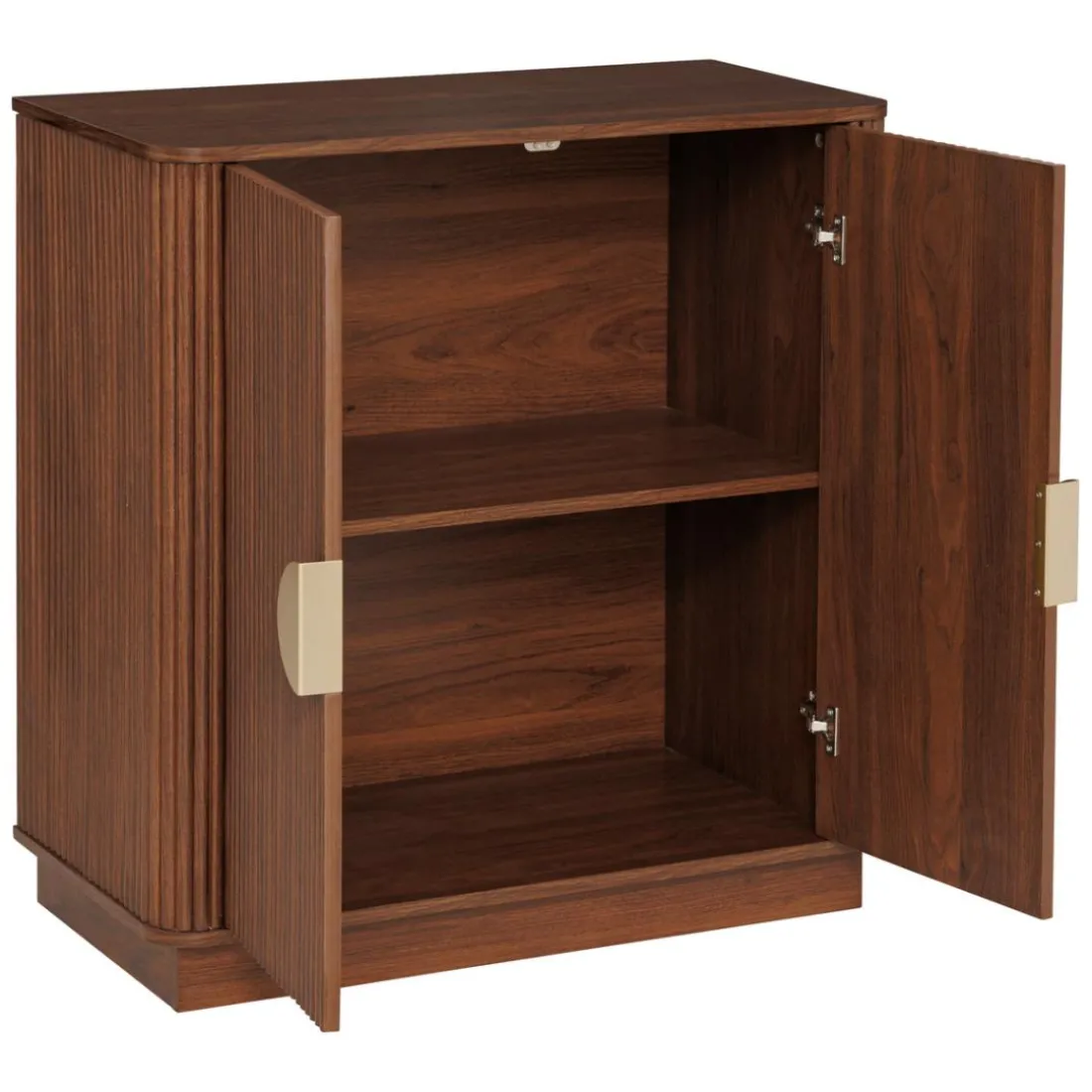 Buffet 2 portes 1 étagères Wany marron