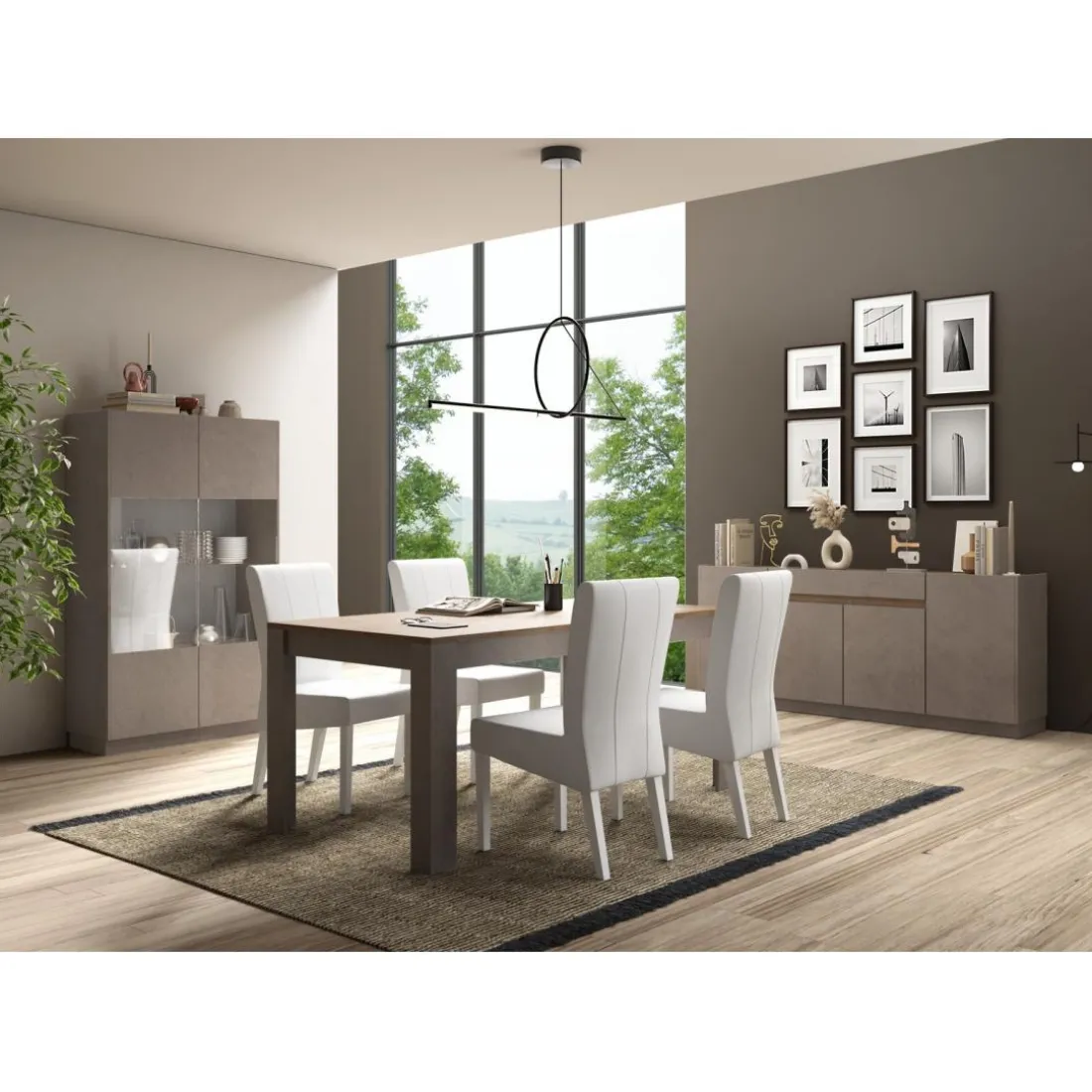 Buffet 4 portes 1 tiroir bonze