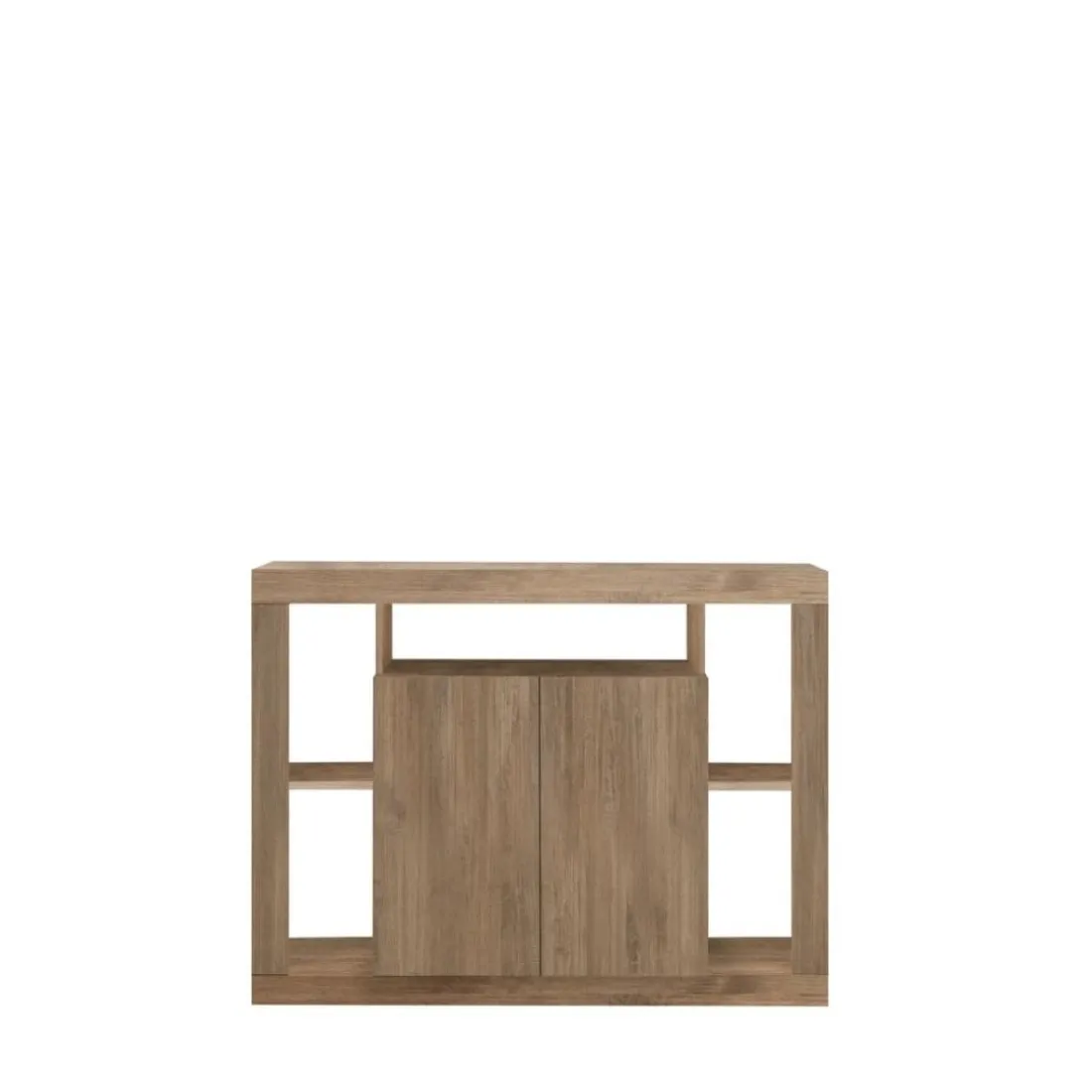 Buffet 2 portes chene marron foncé