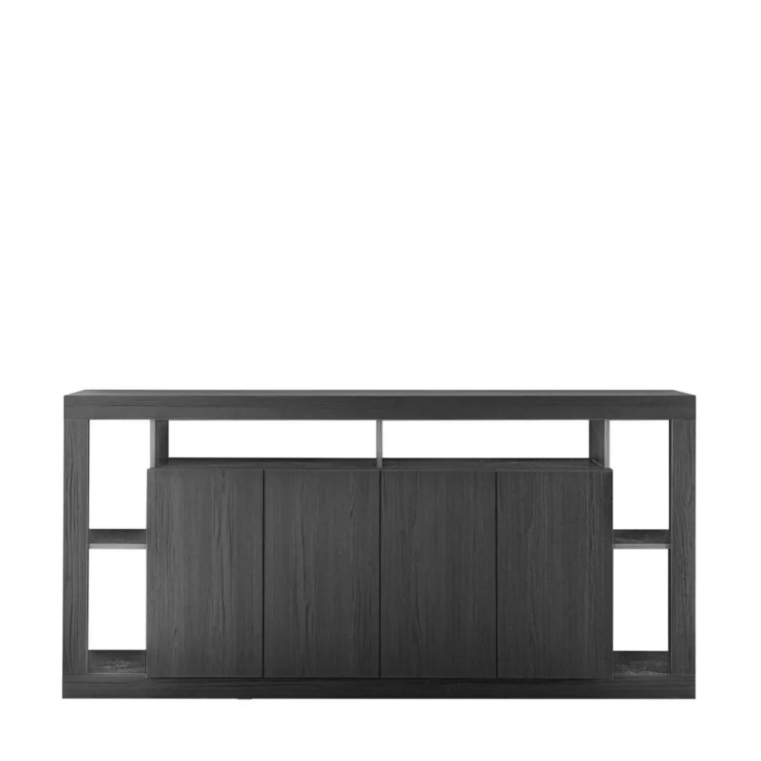 Buffet 4 portes chene noir