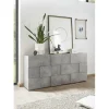Buffet 3 portes en bois DAMA décor beton