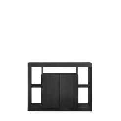 Buffet 2 portes en chene noir