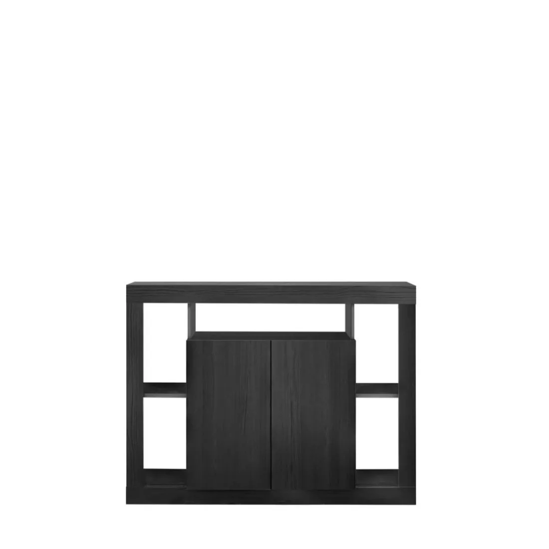 Buffet 2 portes en chene noir