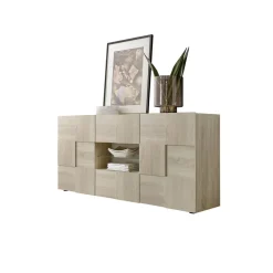 Buffet 2 portes et 2 tiroirs DAMA décor chêne samoa