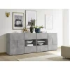 Buffet 2 portes et 4 tiroirs DAMA décor beton