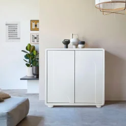 Buffet armoire de rangement design Valone Blanc