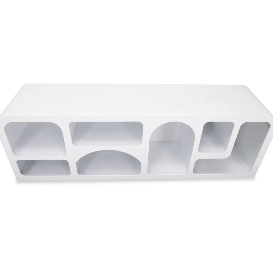 Buffet bas Navalor design arches style troglodyte Blanc