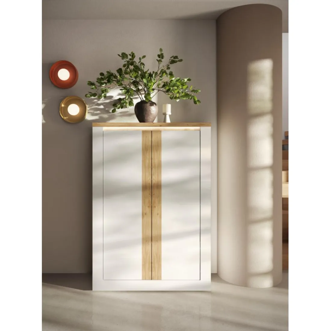 Buffet Blanc SAVONA style contemporain