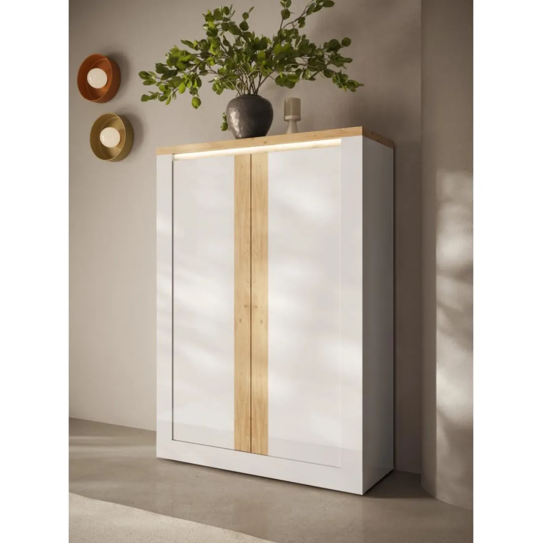 Buffet Blanc SAVONA style contemporain
