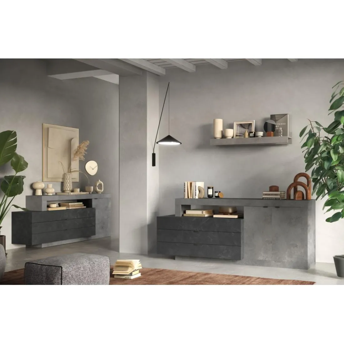 Buffet FREEDOM 1 porte 3 tiroirs