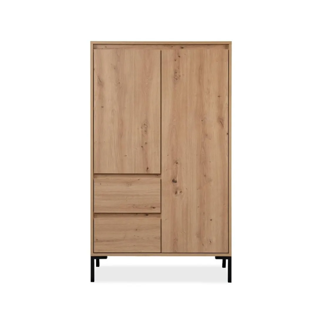 Buffet Haut 2 Portes 2 Tiroirs et 2 étagères PLOCK